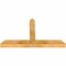 Ekena Millwork Portland Rough Sawn Timber Gable Bracket, Western Red Cedar, 48"W x 28"H x 4"D x 4"F, 14/12 Pitch GBW048X28X0404POR00RWR - alternate 5